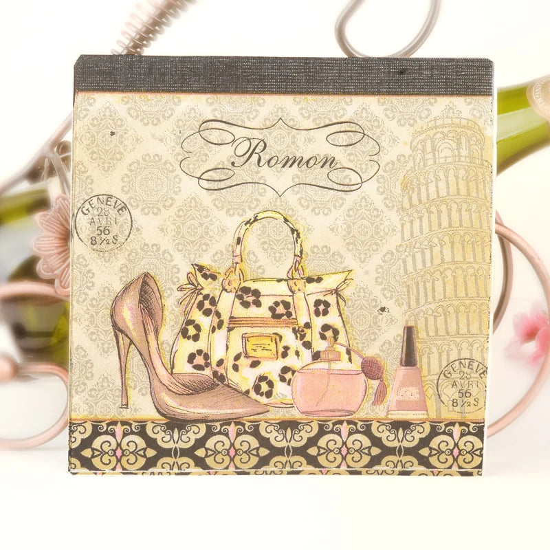 Servilletas 20pcs/Lot Decoupage Accesorios mujer Vintage