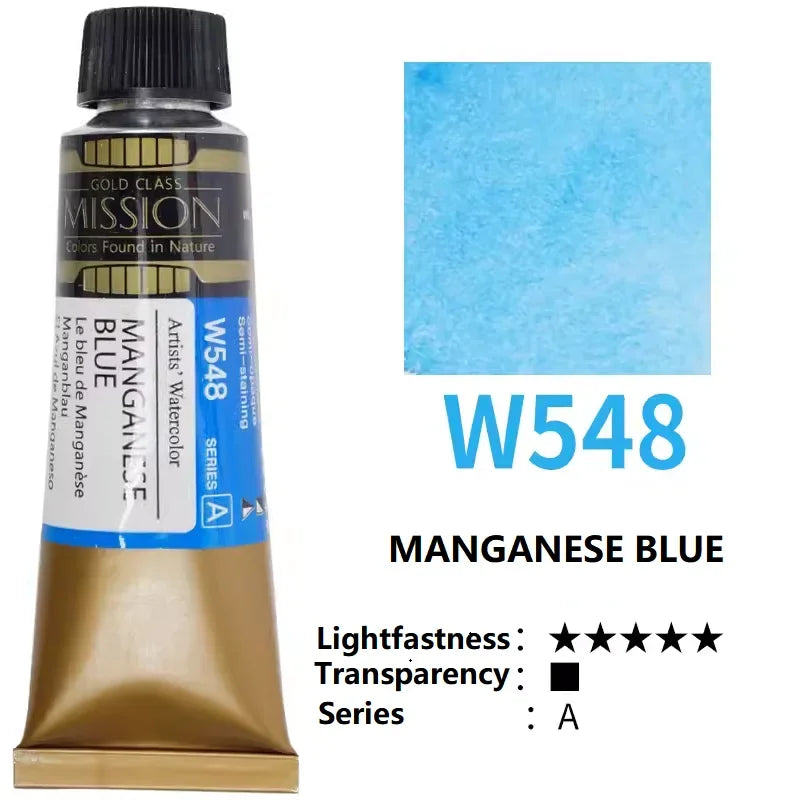 Mijello Mission Gold-acuarela de alta concentración, planta Natural,  tubos de 15ml