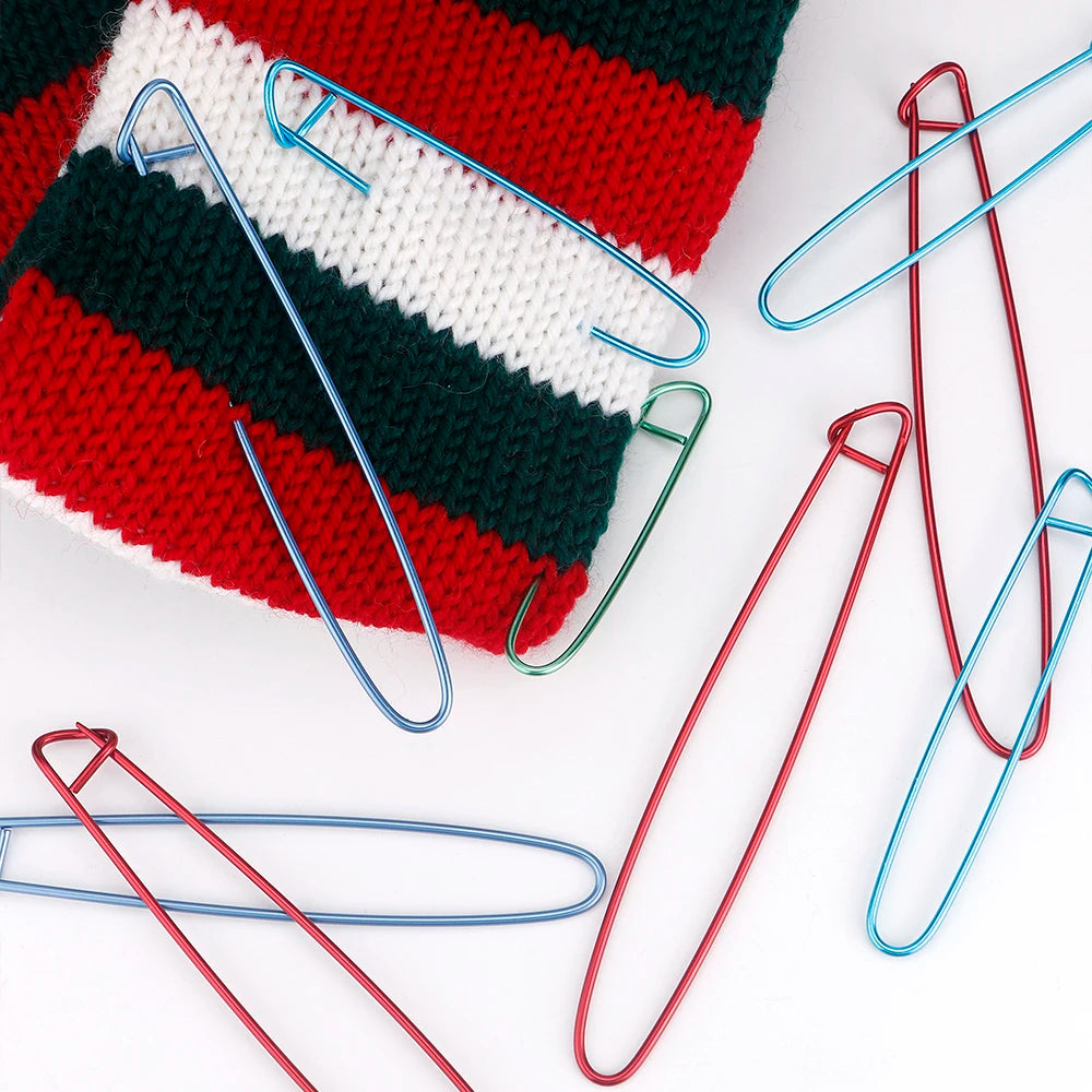 Ganchos de puntos para tejer, 4 tamaños de aluminio, 4 Uds.