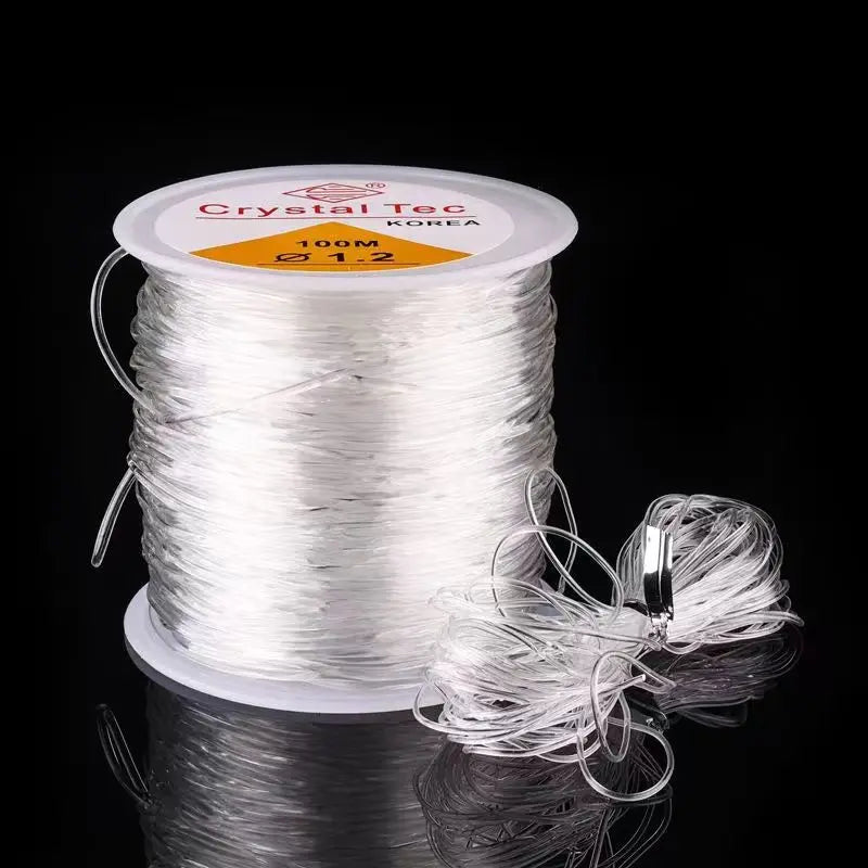 100m, hilo elástico, cordón para joyería