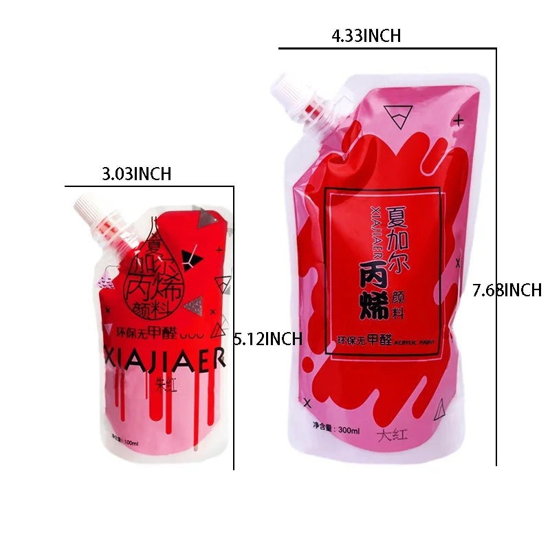 Bolsa de 100ML/48 colores, pintura acrílica, pintura de arte, Graffiti, etc.