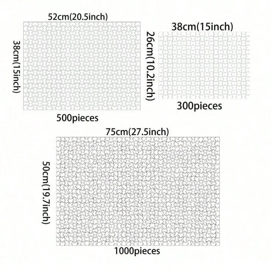 Rompecabezas de cartón con vista de ciudad para adultos, 300/500/520/1000/1314 piezas