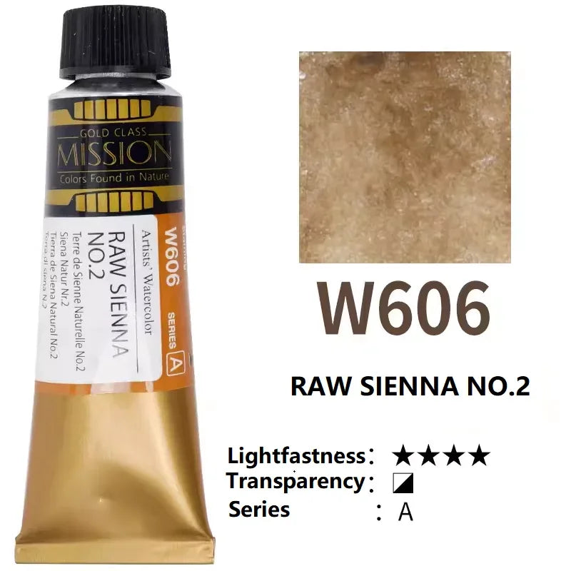 Mijello Mission Gold-acuarela de alta concentración, planta Natural,  tubos de 15ml