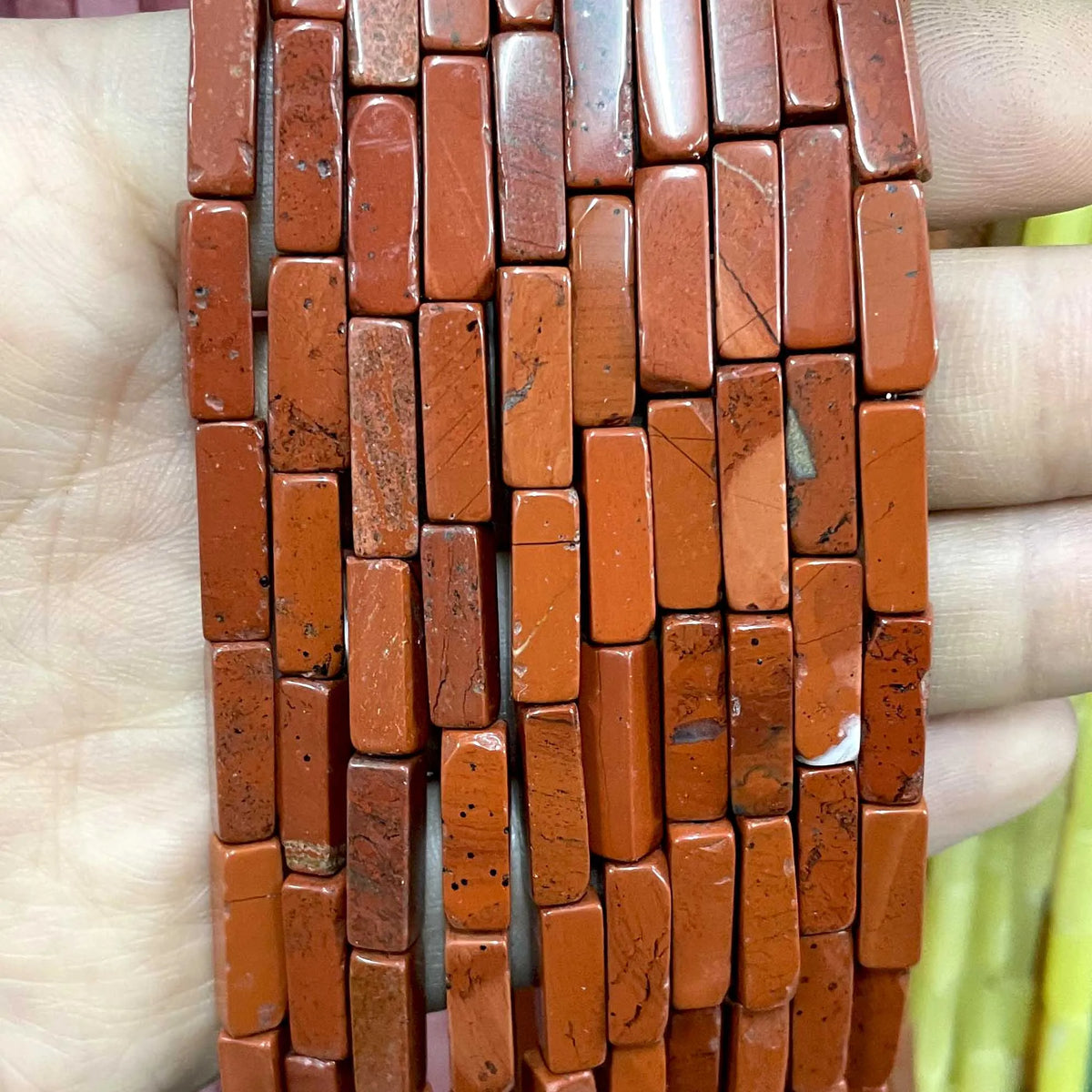 4*13MM piedra Natural cuadrada Aventurina Ojo de Tigre ágatas cristal Jades