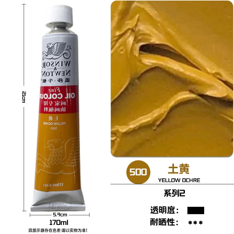 WINSOR & NEWTON-pintura al óleo de 170ml., tamaño grande