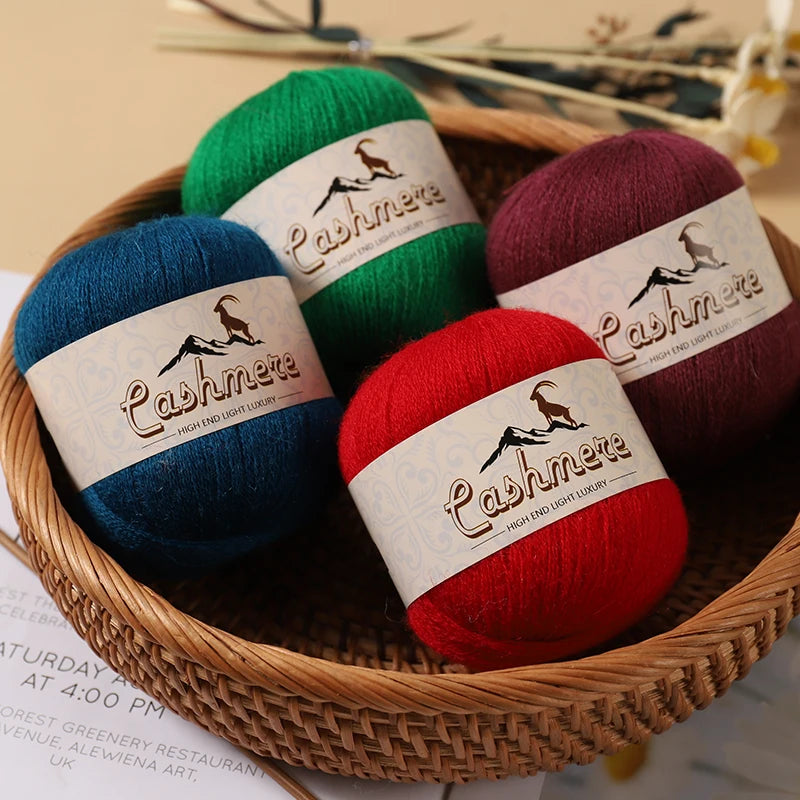 Lana fina pura de Cachemira de 300g, tejido a mano. 6 unidades