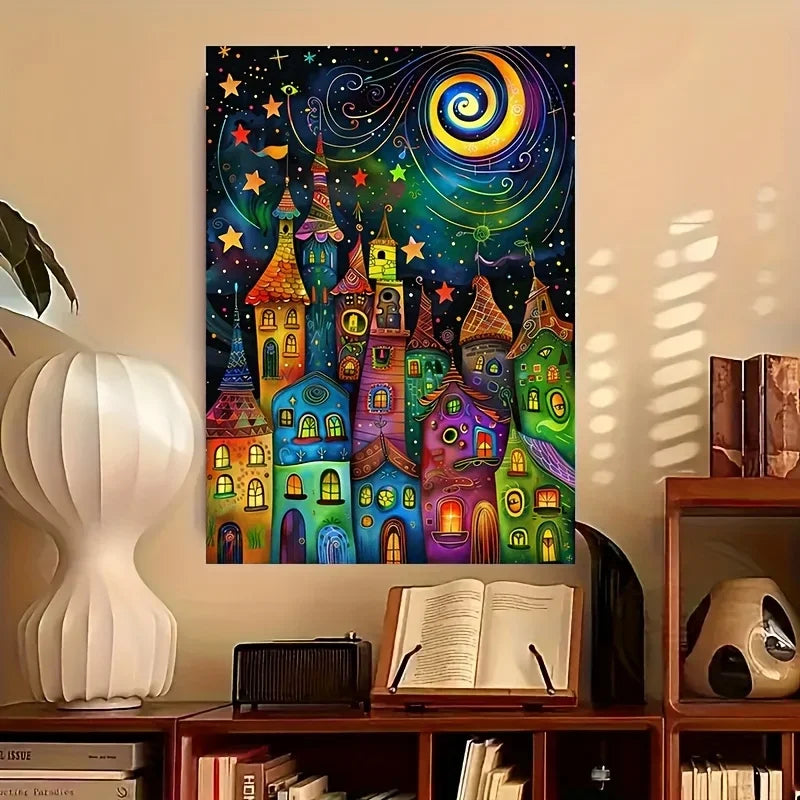 Rompecabezas de cartón con vista de ciudad para adultos, 300/500/520/1000/1314 piezas