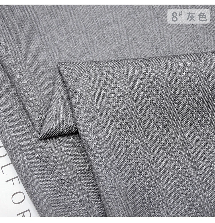 Patrón de espiga, mezcla de lana, tela informal. tela microelástica gruesa