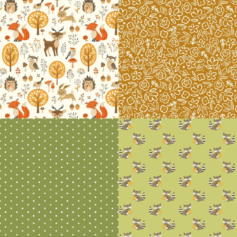 12 hojas de papel para álbum de recortes de 15x15cm