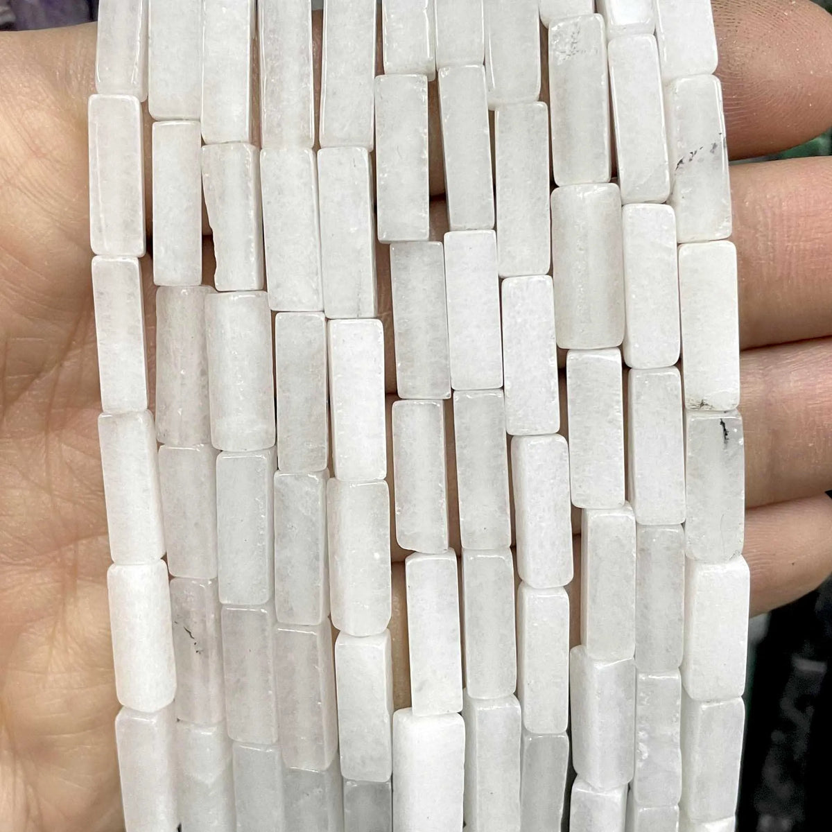 4*13MM piedra Natural cuadrada Aventurina Ojo de Tigre ágatas cristal Jades