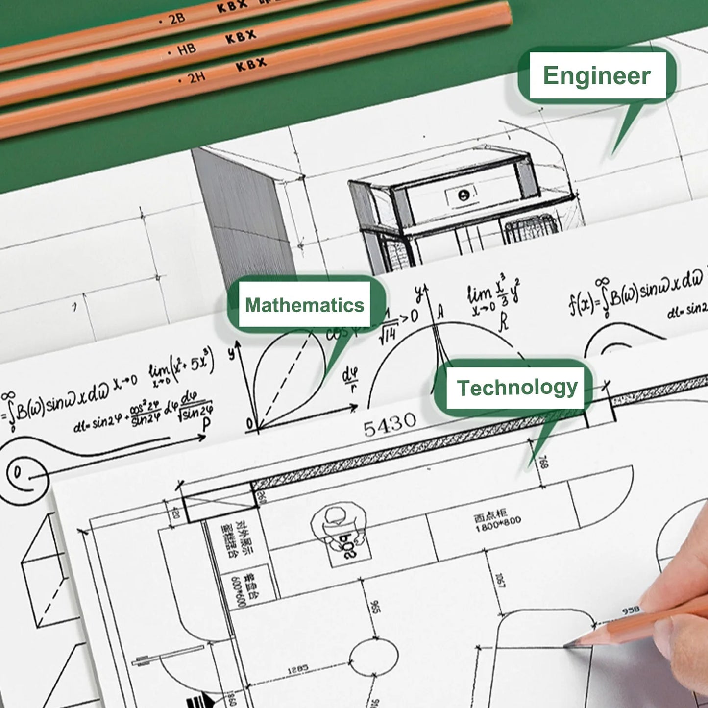 Juego de geometría con brazo oscilante de 7,8 pulgadas, juego de divisor transportador, regla de cuadrados, compás