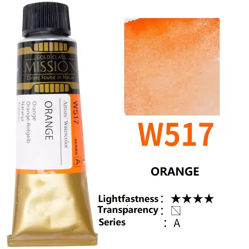 Mijello Mission Gold-acuarela de alta concentración, planta Natural,  tubos de 15ml