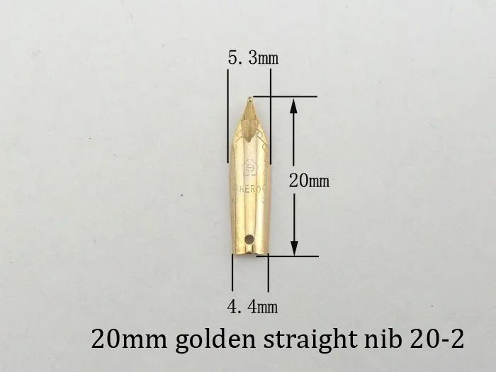 Puntas universales de 26mm y 31,5mm, piezas de puntas para pluma estilográfica compatibles con Hero Picasso Jinhao, puntas de repuesto