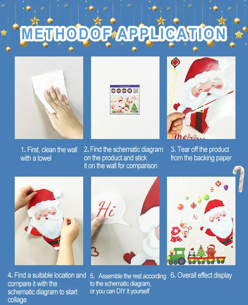 Adhesivo de Pared 3D de Navidad