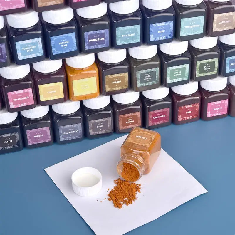 50 ml/botella de pigmentos en polvo para teñir telas