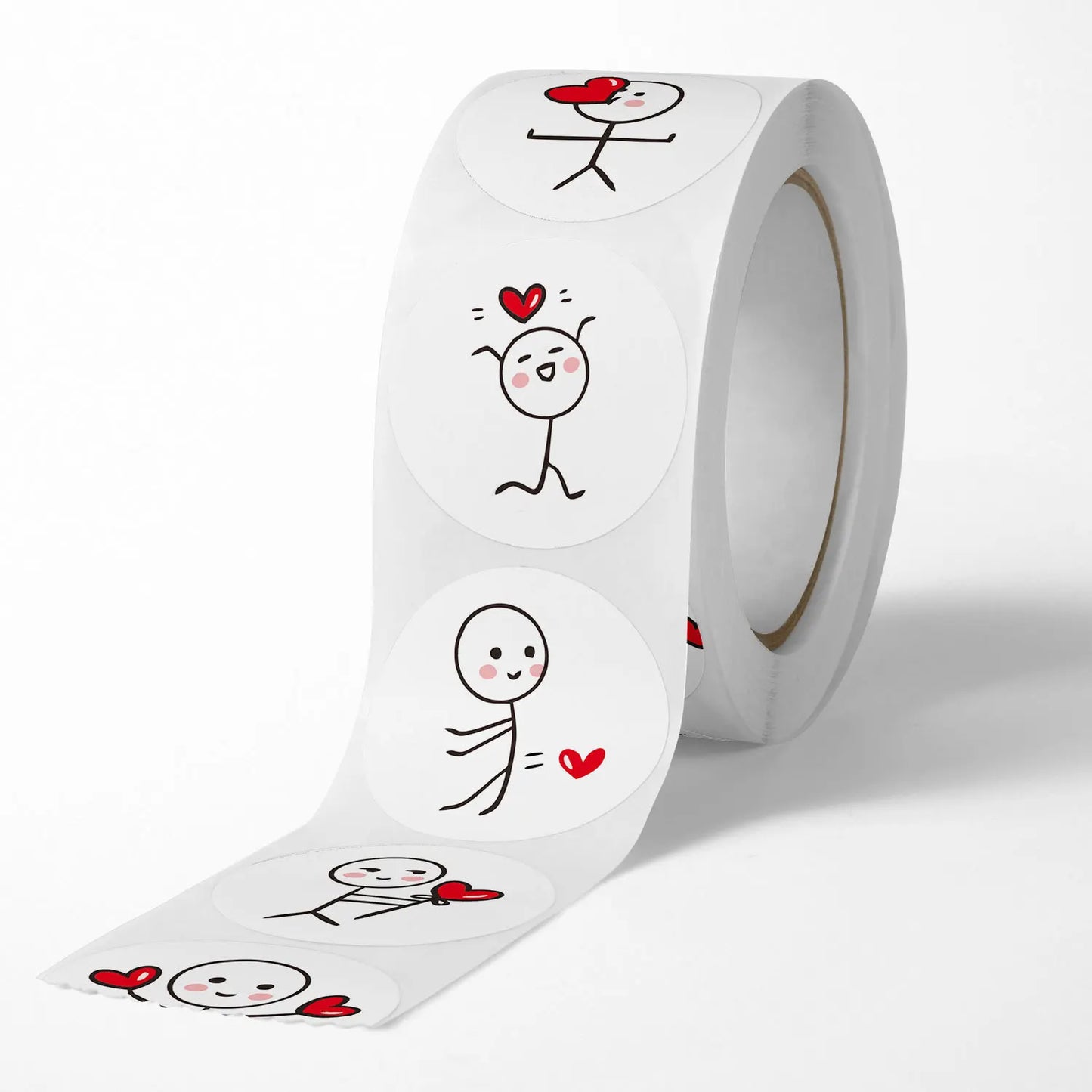 100-500 Uds pegatinas etiquetas de amor para decoración de regalo