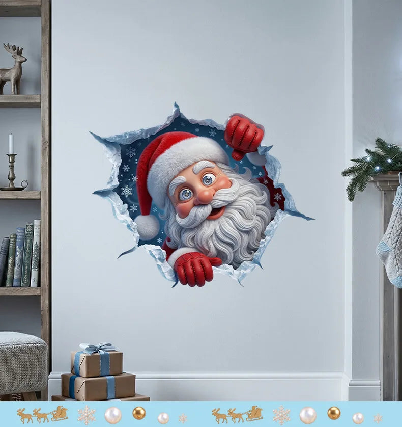 Adhesivo de Pared 3D de Navidad