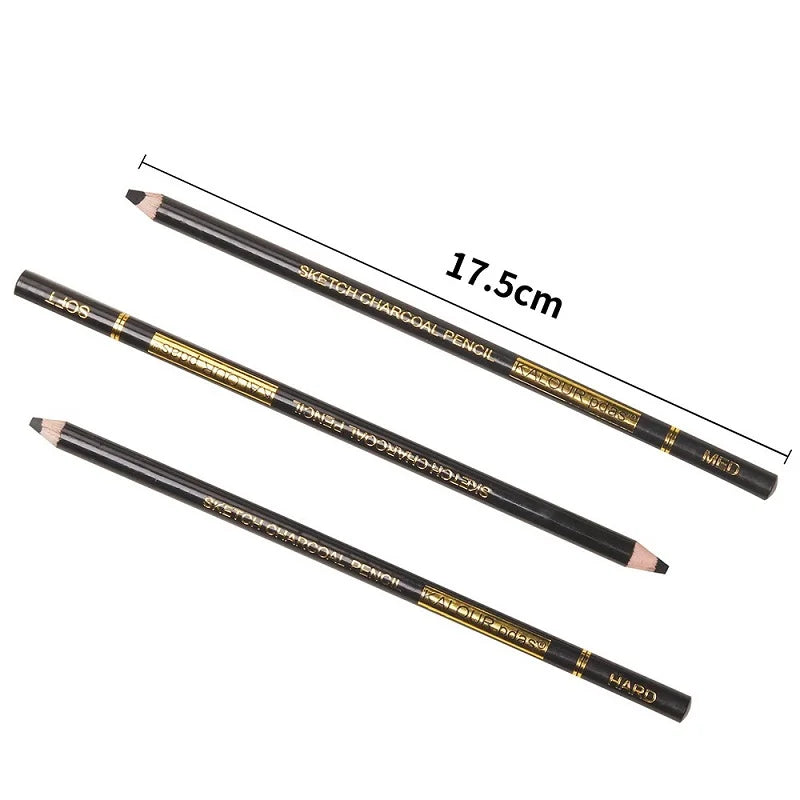 Lápiz de carbono para dibujar sombra, juego de lápices artísticos para pintar, lápiz de arte profesional