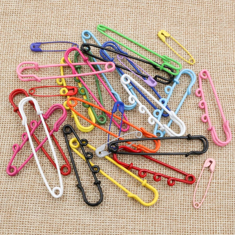 10-50 Uds. Alfileres de seguridad  de colores aleatorios