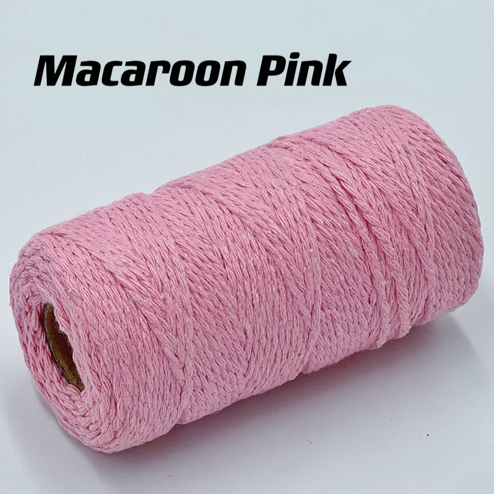 Cuerda de macramé de 2mm, hilo de yute suave, cuerda trenzada de colores para manualidades