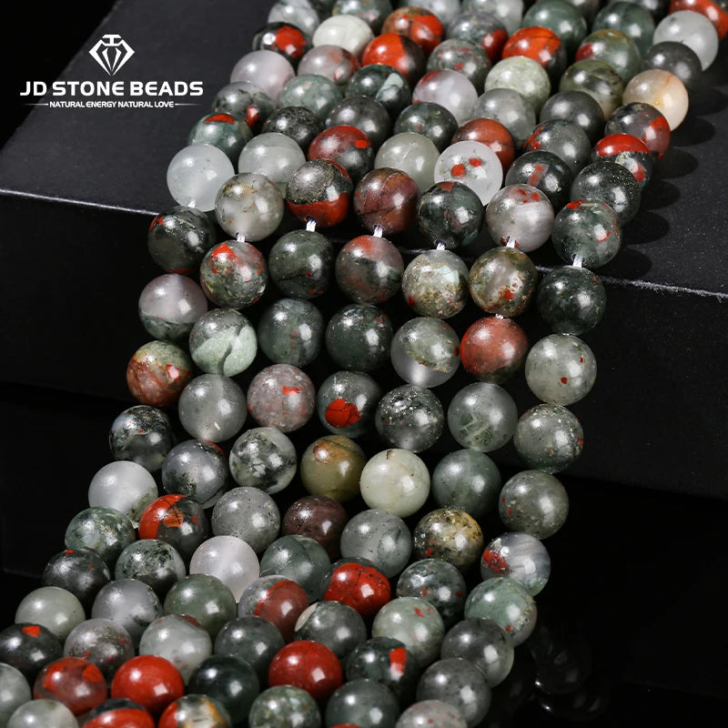 Mostacillas de piedra natural, variedades, redondo de 4, 6, 8, 10 y 12mm