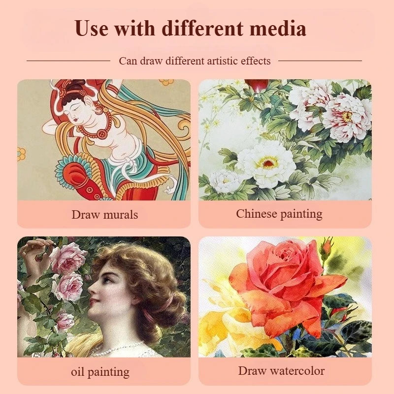 Pintura en polvo de colores saturados y delicados. Adecuado para bocetos en seco y húmedo