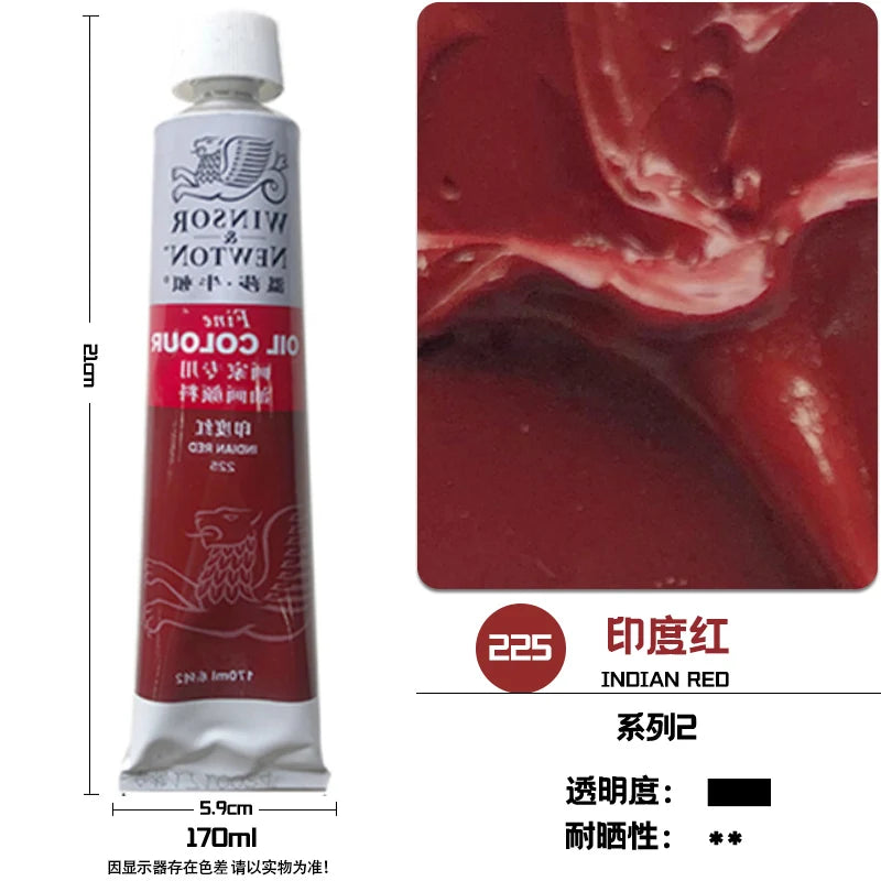 WINSOR & NEWTON-pintura al óleo de 170ml., tamaño grande