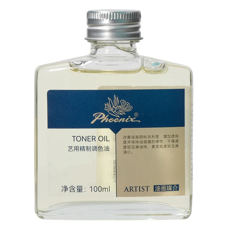 Medium de 100ml para pinturas al óleo, secado rápido, aceite de tóner, retoque de esmalte, barniz brillante