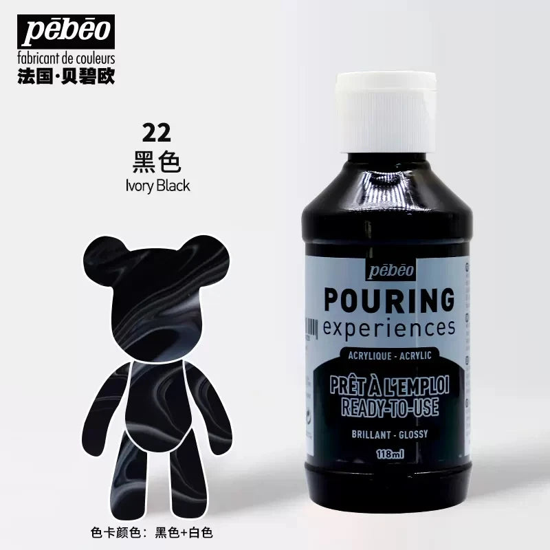 PEBEO experiencia de vertido, pintura acrílica líquida 118ml