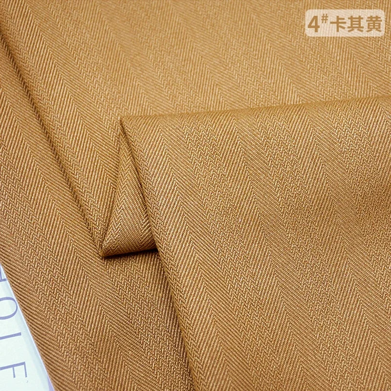 Patrón de espiga, mezcla de lana, tela informal. tela microelástica gruesa