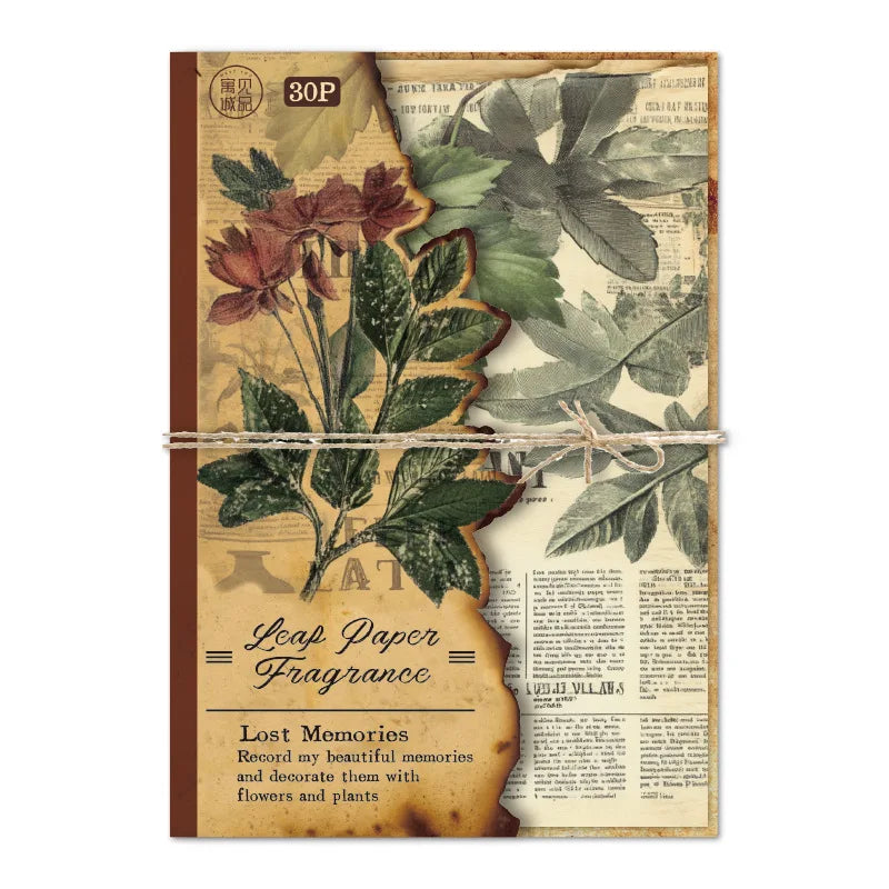 30 Uds. Planificador de papel Vintage, suministros artesanales