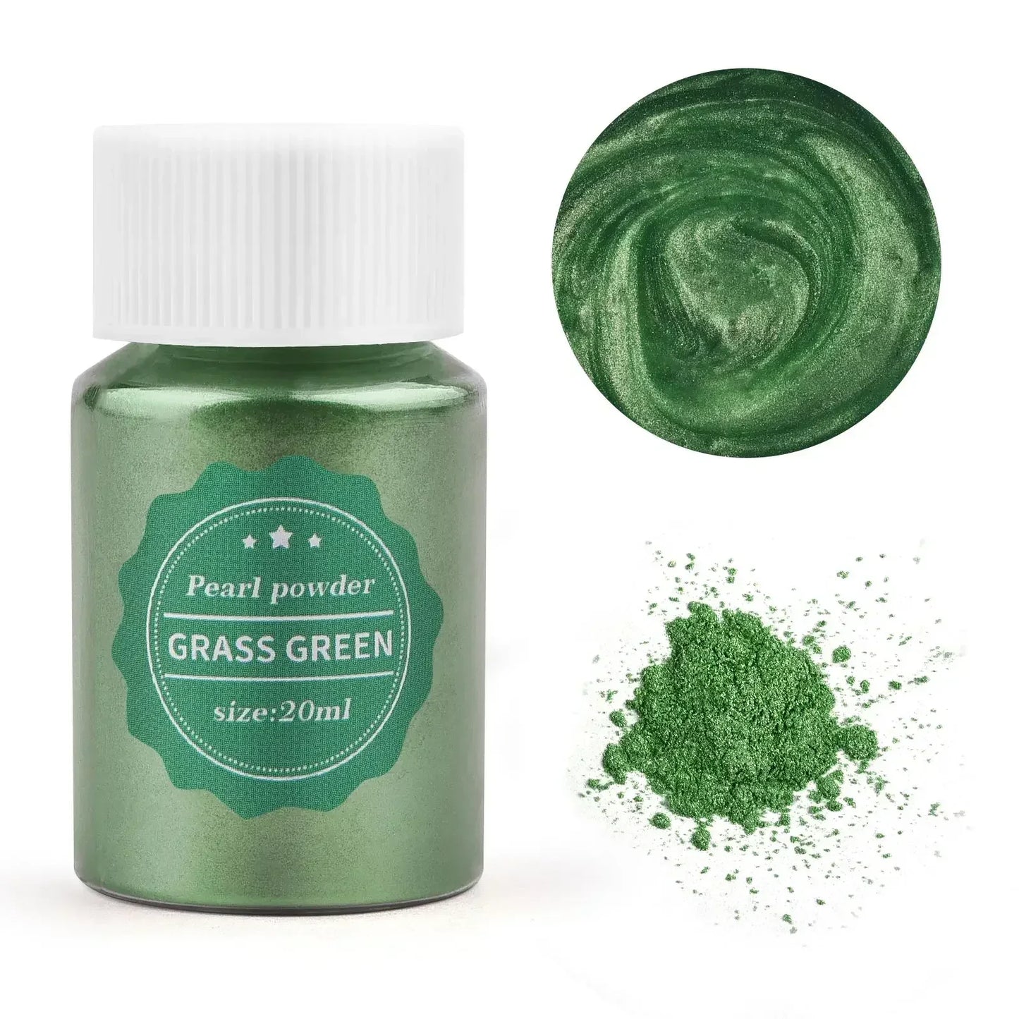 Juego de polvos de mica natural de 24 colores: pigmento de 10 g/botella para Resina Epoxi, Jabón, Velas, Joyería Artesanal