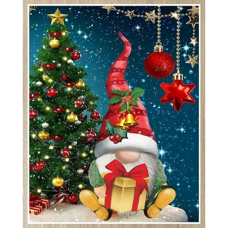 Imágenes por número, Kits de Papá Noel,  pintura por números sobre lienzo, arte pintado a mano