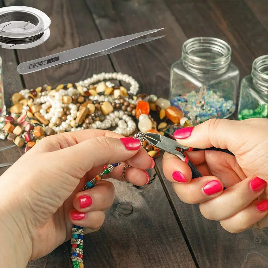 Kit de herramientas de reparación y fabricación de joyas, 22 Uds.