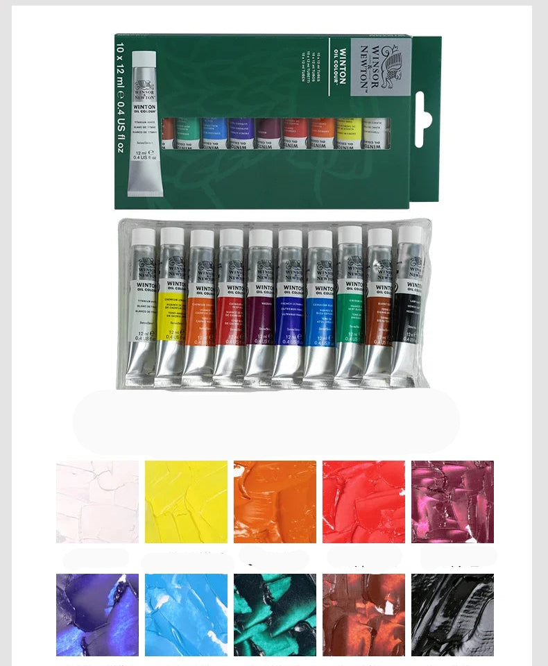 Winsor & Newton Juego de pintura al óleo - Grado de artista profesional 20 colores, tubos de 12 ml