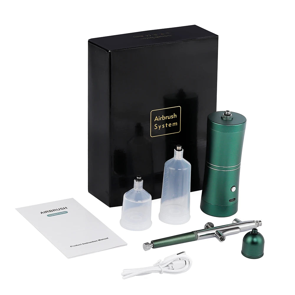 Aerógrafo portátil superior de 0,3mm con tubo de aire de 150cm, pulverizador de pintura para arte, pastelería, maquillaje, decoración de uñas, etc