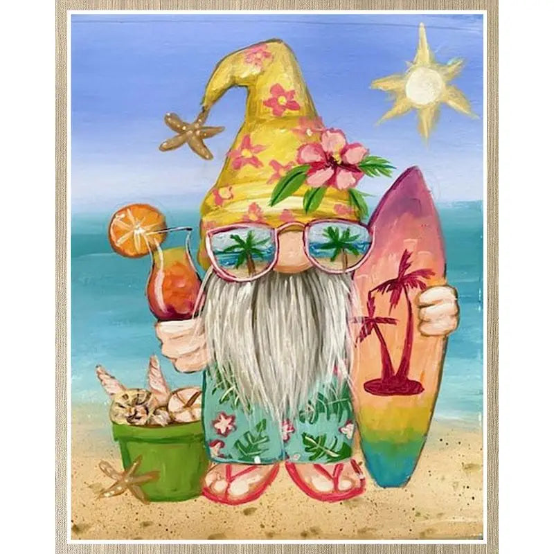 Imágenes por número, Kits de Papá Noel,  pintura por números sobre lienzo, arte pintado a mano