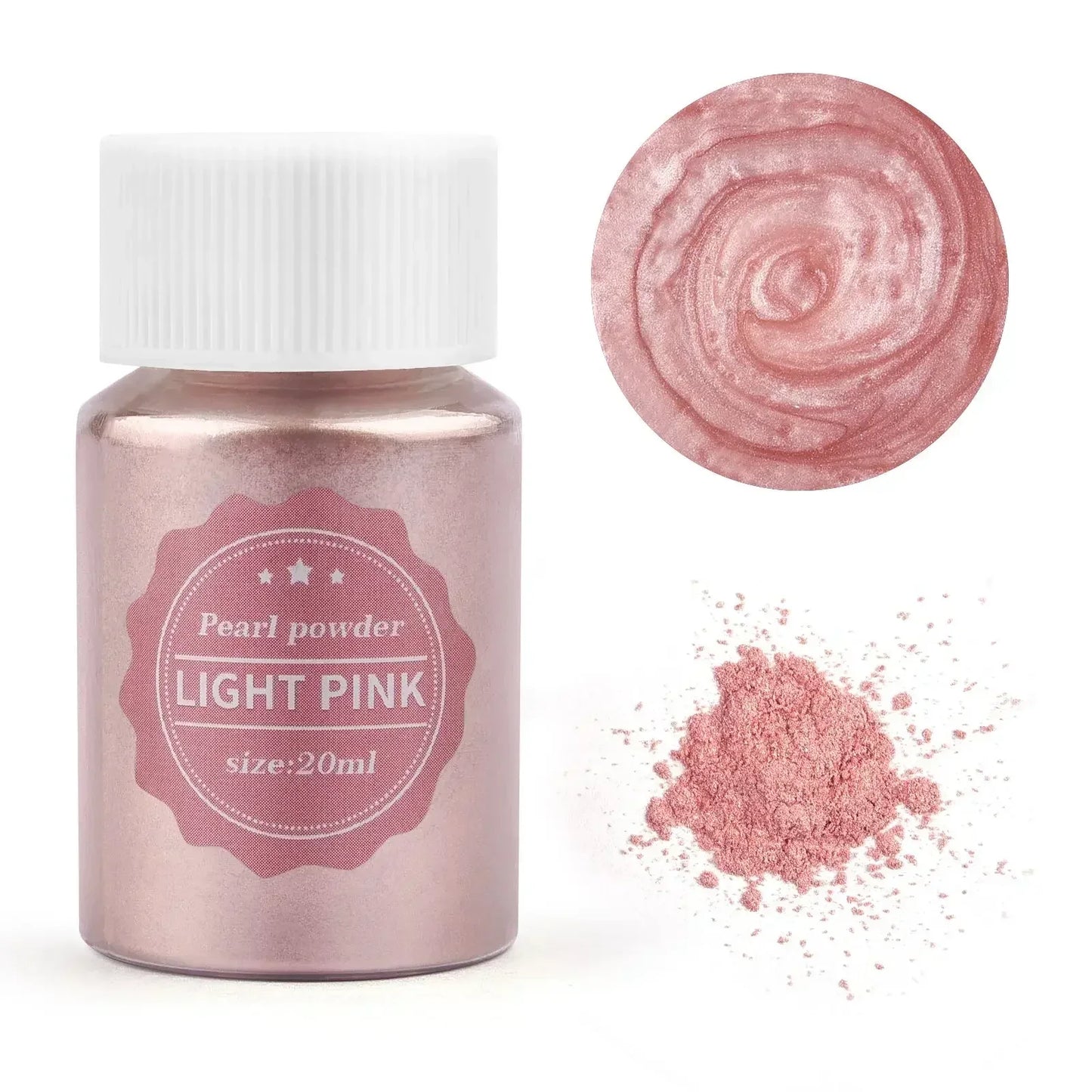 Juego de polvos de mica natural de 24 colores: pigmento de 10 g/botella para Resina Epoxi, Jabón, Velas, Joyería Artesanal