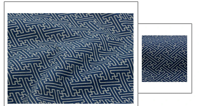 Telas de algodón puro azul marino de 110CM de ancho