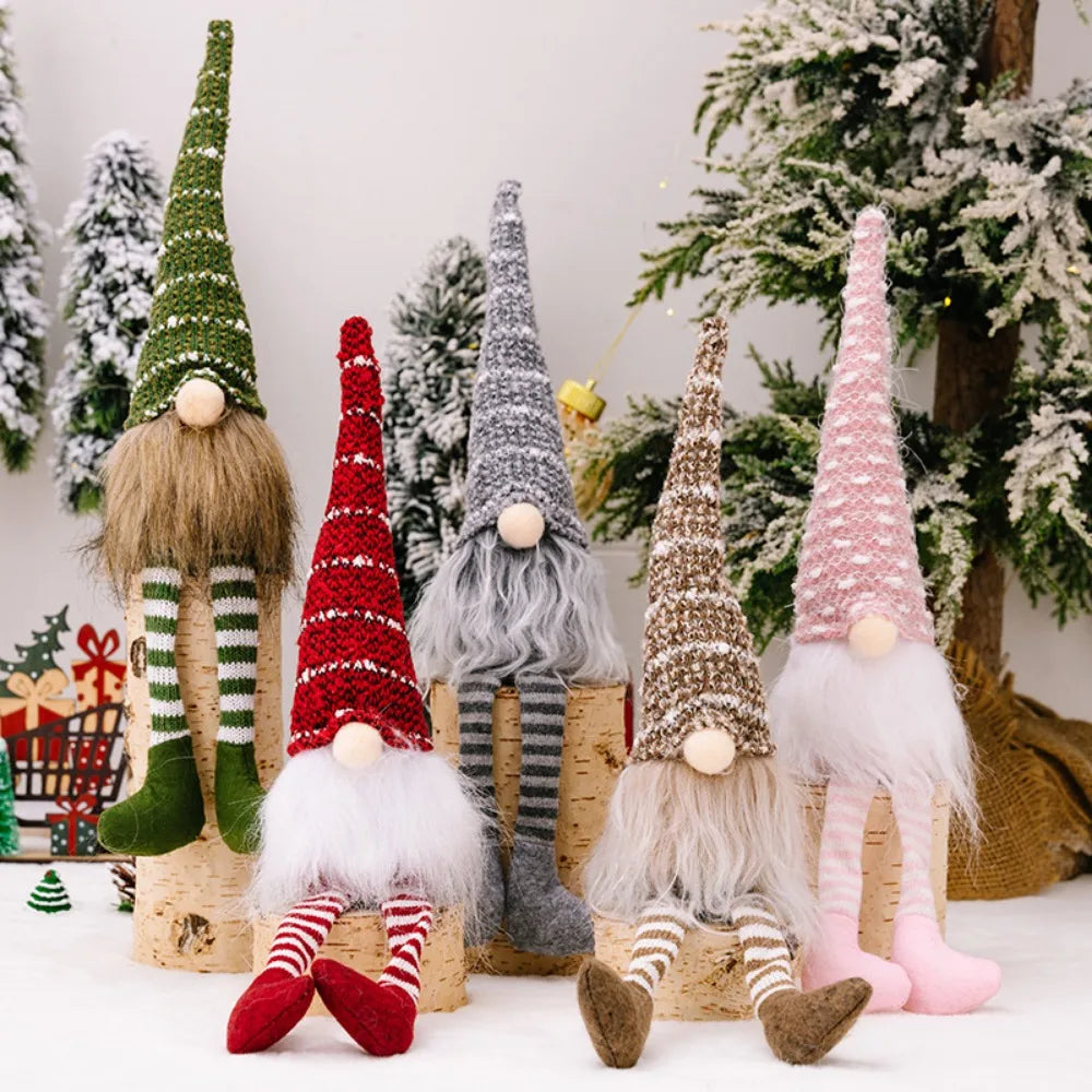 Gnomos de felpa de Navidad, hecho a mano