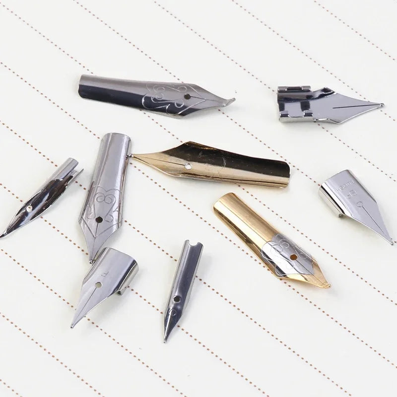Puntas universales de 26mm y 31,5mm, piezas de puntas para pluma estilográfica compatibles con Hero Picasso Jinhao, puntas de repuesto
