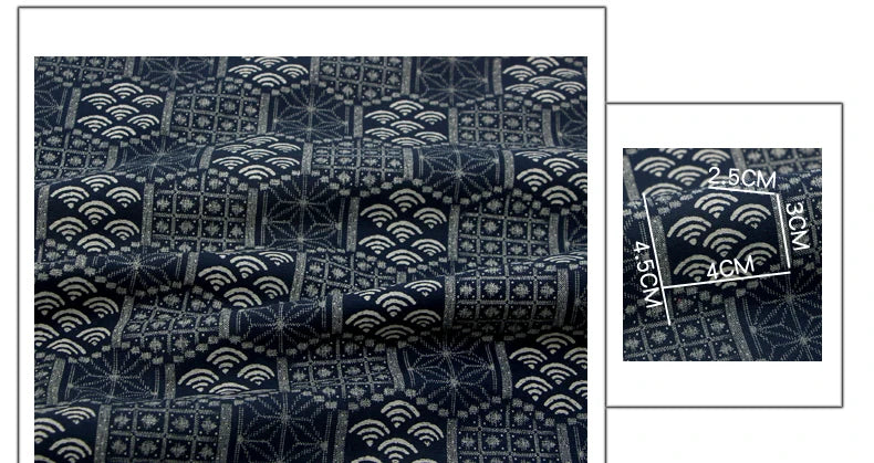 Telas de algodón puro azul marino de 110CM de ancho