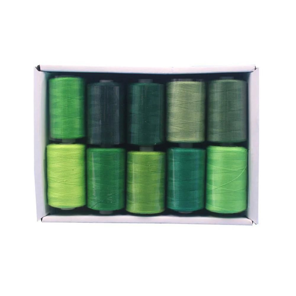 Kit de carretes de hilo de coser de poliéster, para coser a mano y a máquina, 1/10/12 colores