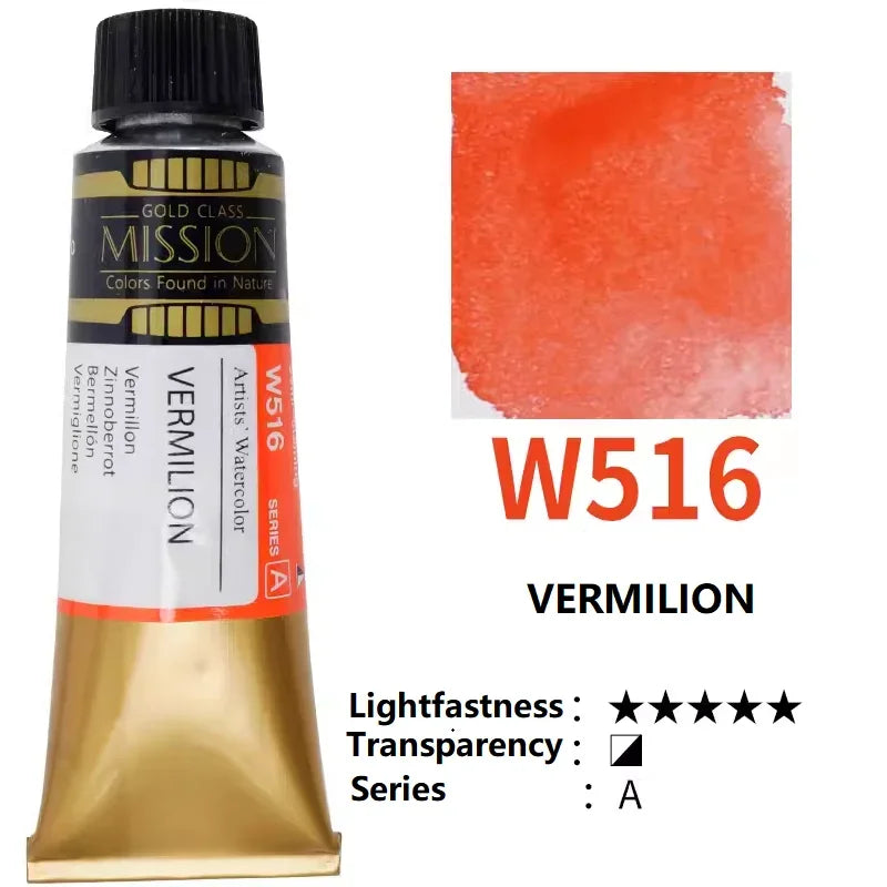 Mijello Mission Gold-acuarela de alta concentración, planta Natural,  tubos de 15ml