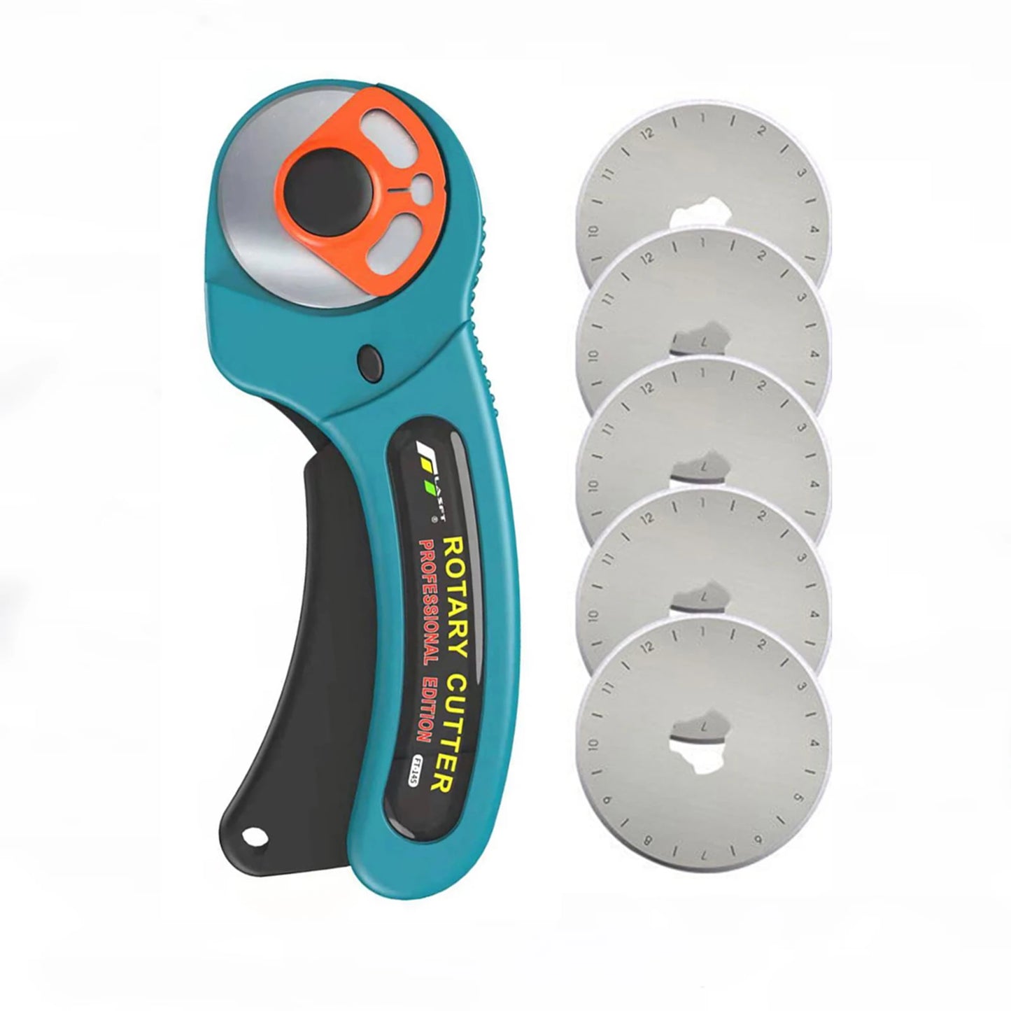 Cortador rotativo FT145, rodillo de R45mm, herramientas de corte fácil para tela, cuero, papel, etc.