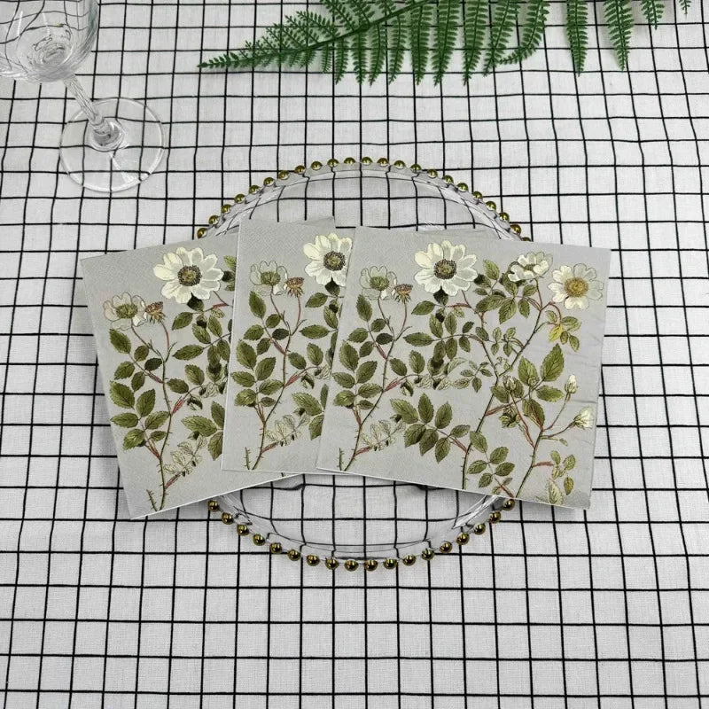 Servilletas de papel cuadradas con estampado colorido, de 2 capas para decoupage