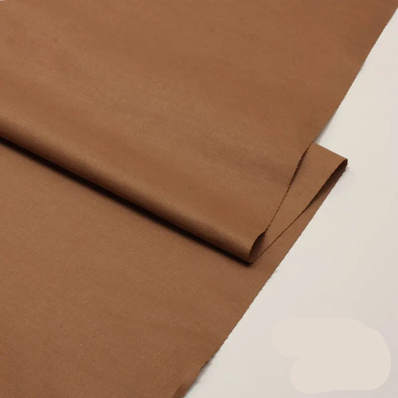 Tela de algodón de sarga de 160 cm x 50 cm, color café