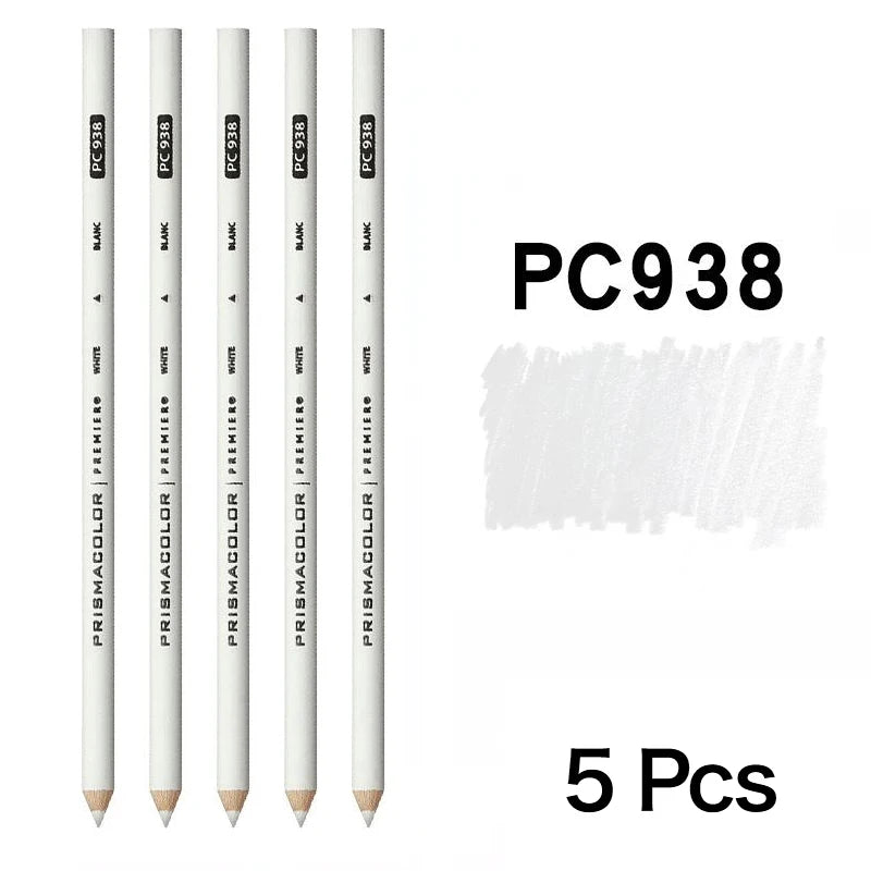 5 unidades PRISMACOLOR Premier lápiz de color de núcleo suave arte profesional negro blanco PC935 PC938