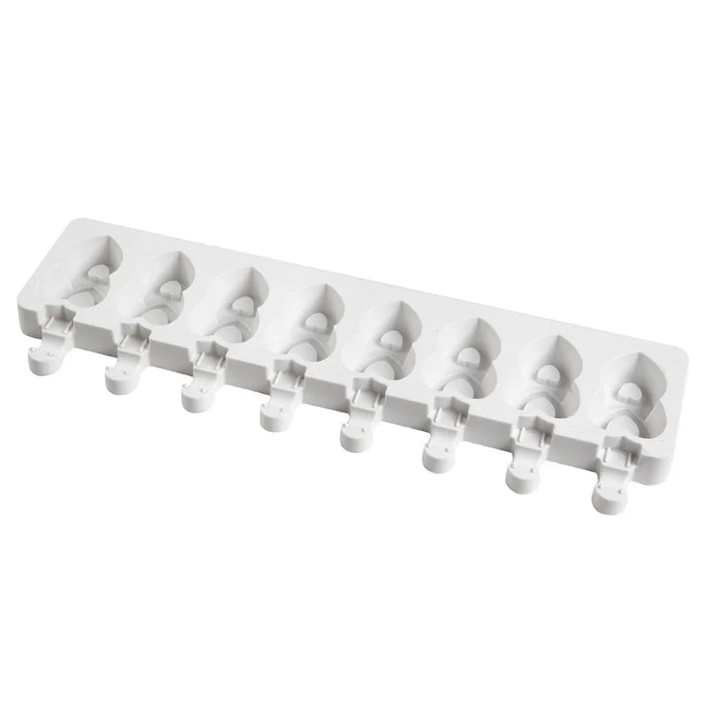 Molde para helados ranurado de silicona, varios estilos.