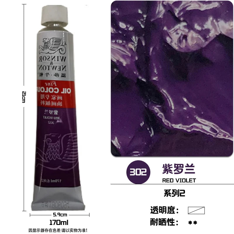 WINSOR & NEWTON-pintura al óleo de 170ml., tamaño grande